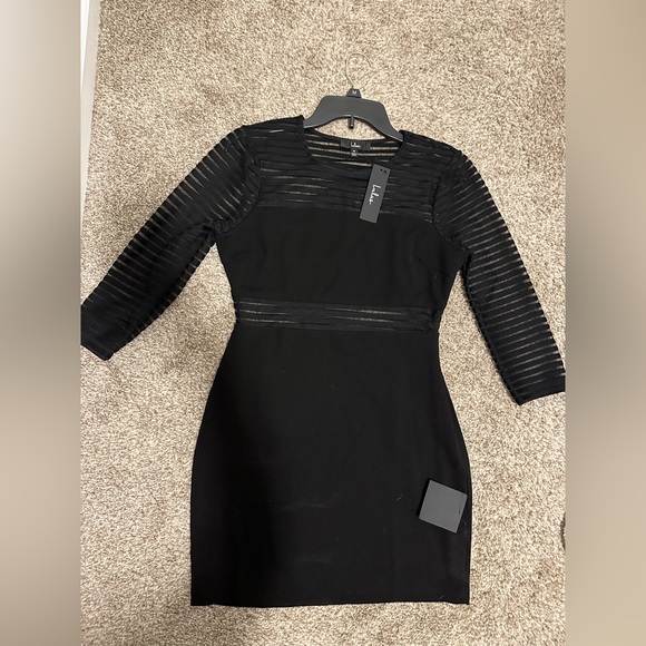 NWT black bodycon dress - Picture 2 of 4